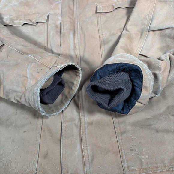 CE Schmidt Jacket Mens 2XLT‎ Brown Duck Canvas Barn Chore Distressed Workwear - Picture 11 of 16